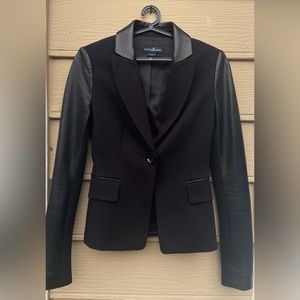 Guess by Marciano leather sleeve blazer